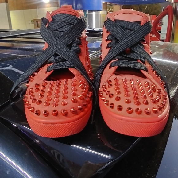 COPY - 🚨 Christian Louboutin Red Poppy Spikes! - Picture 3 of 12
